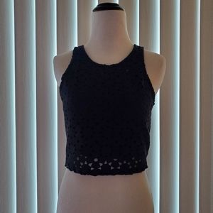 Black crop top